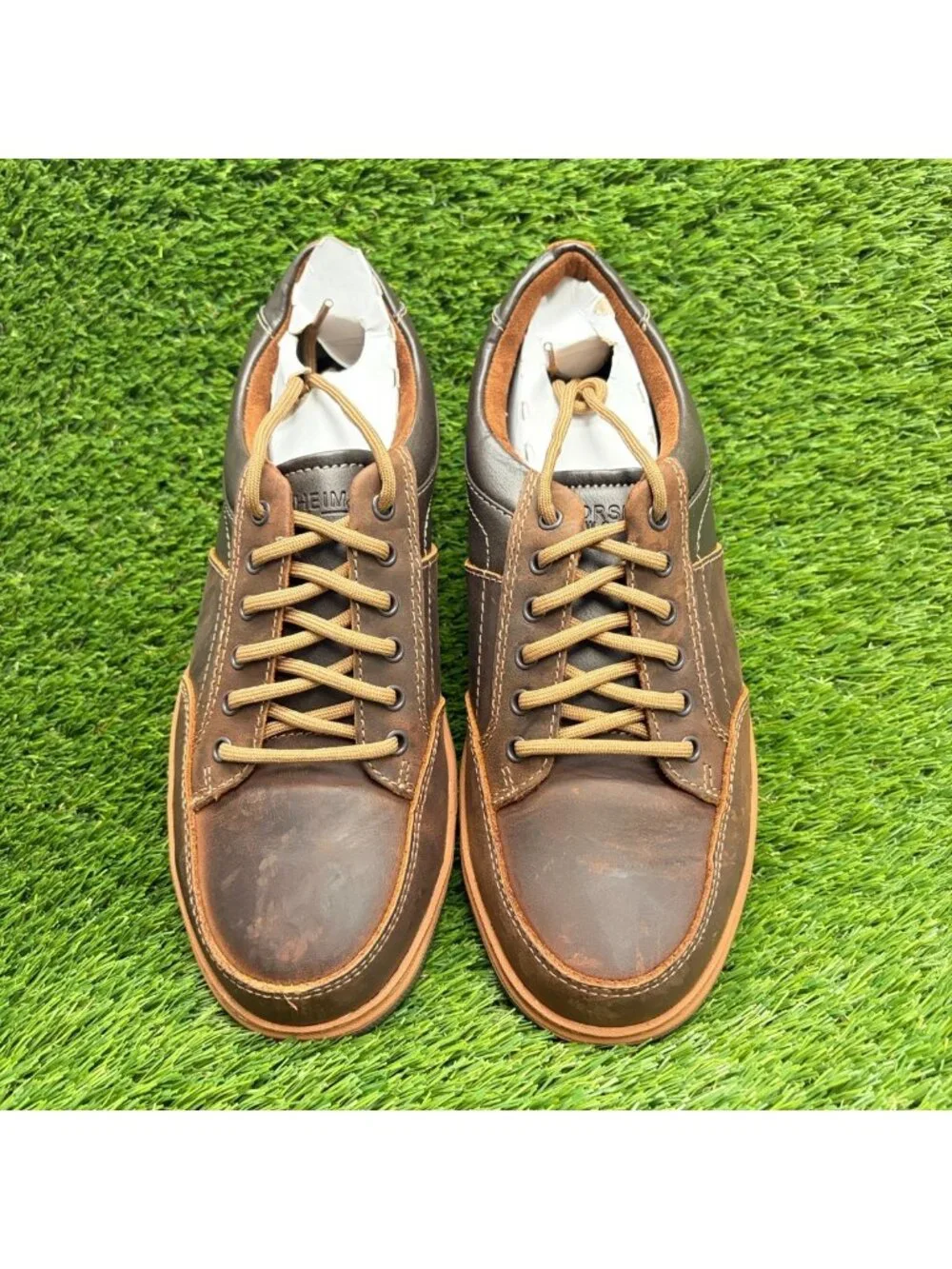 Florsheim Gridley Mens Size 9 Brown Leather Steel Toe Safety Work Oxford Shoes